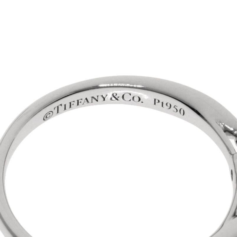 Women's TIFFANY & Co. Harmony Platinum Diamond Ring with Side Stones 5.5 For Sale