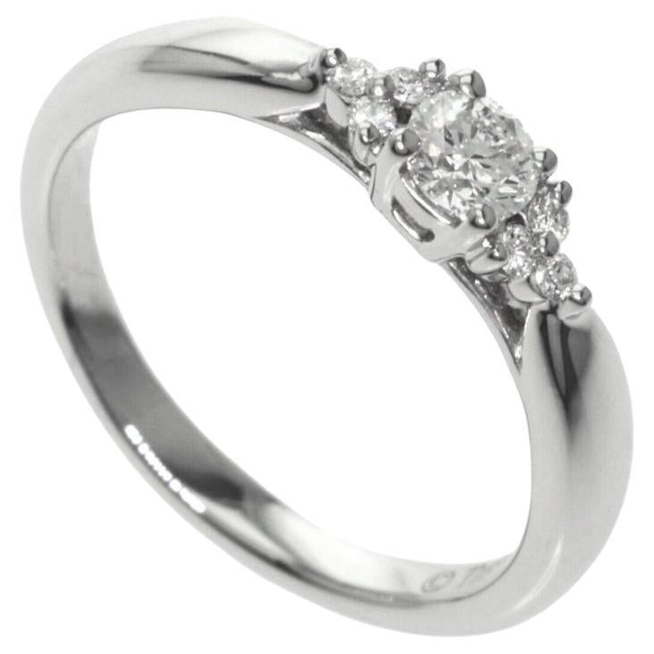 TIFFANY & Co. Harmony Platinum Diamond Ring with Side Stones 7.25