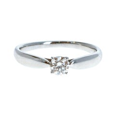 Tiffany & Co. Harmony Platinum & Diamond Solitare Ring 0.24ctw G VS1