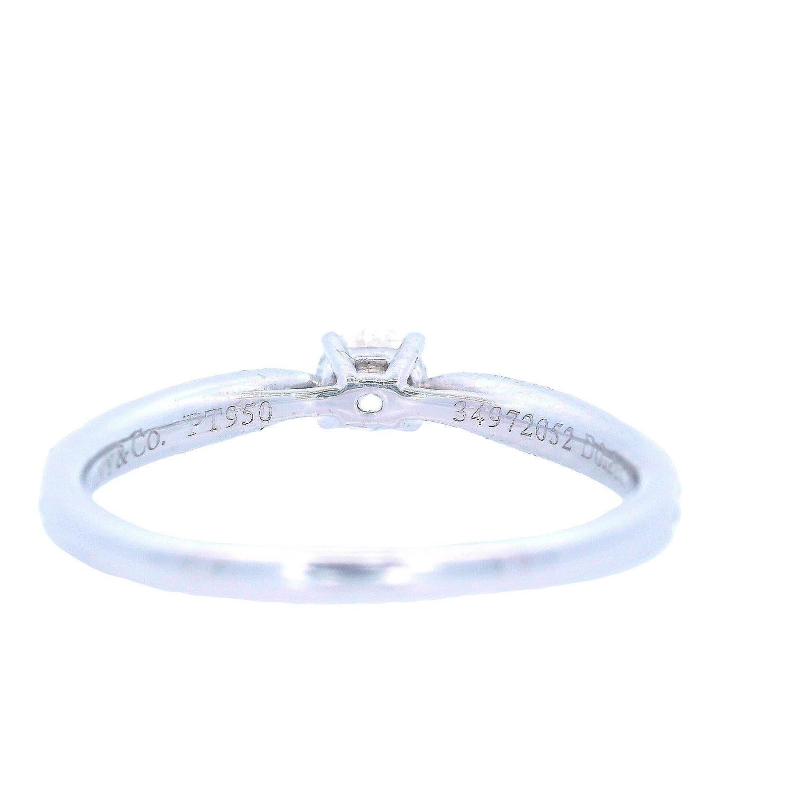 Tiffany & Co. Harmony Platinum Engagement Ring with Diamonds in vendita 1