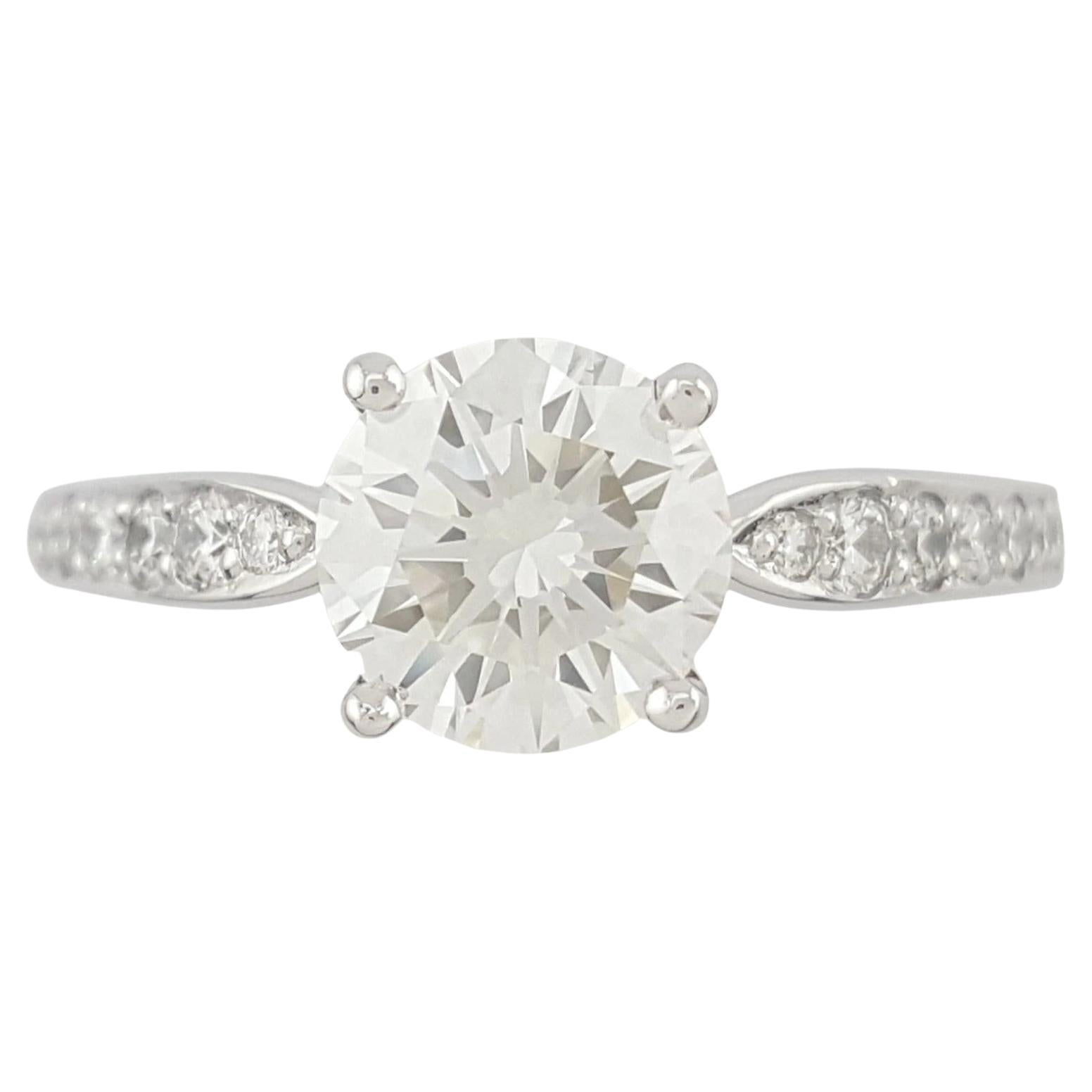 Tiffany 
Co. Harmony Platinum Round Brilliant Cut Ring