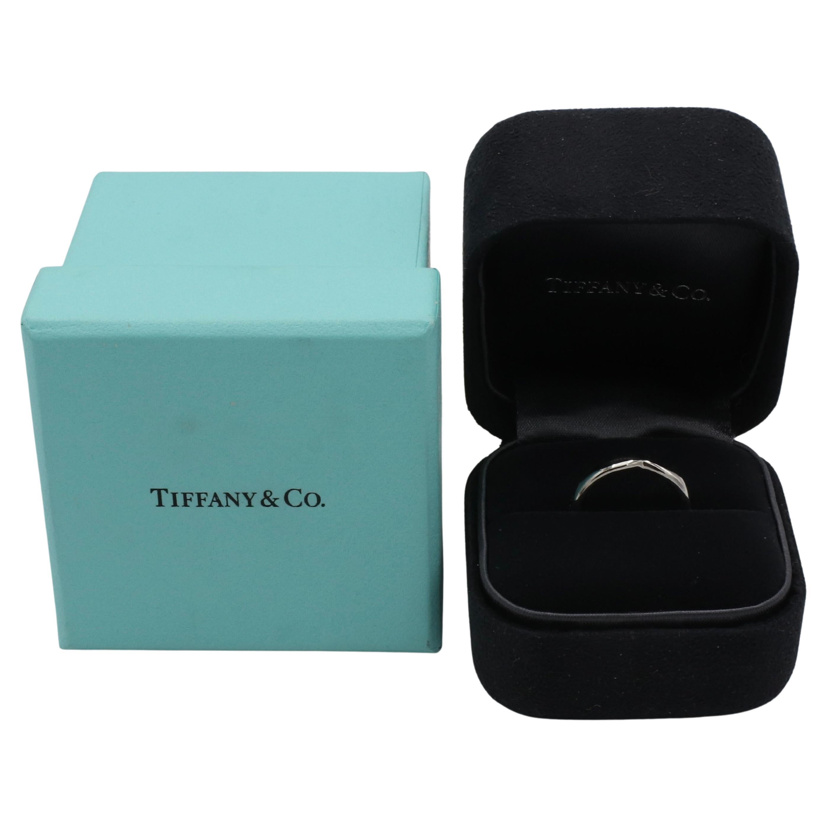Women's Tiffany & Co. Harmony Platinum Wedding Band Ring 3MM For Sale