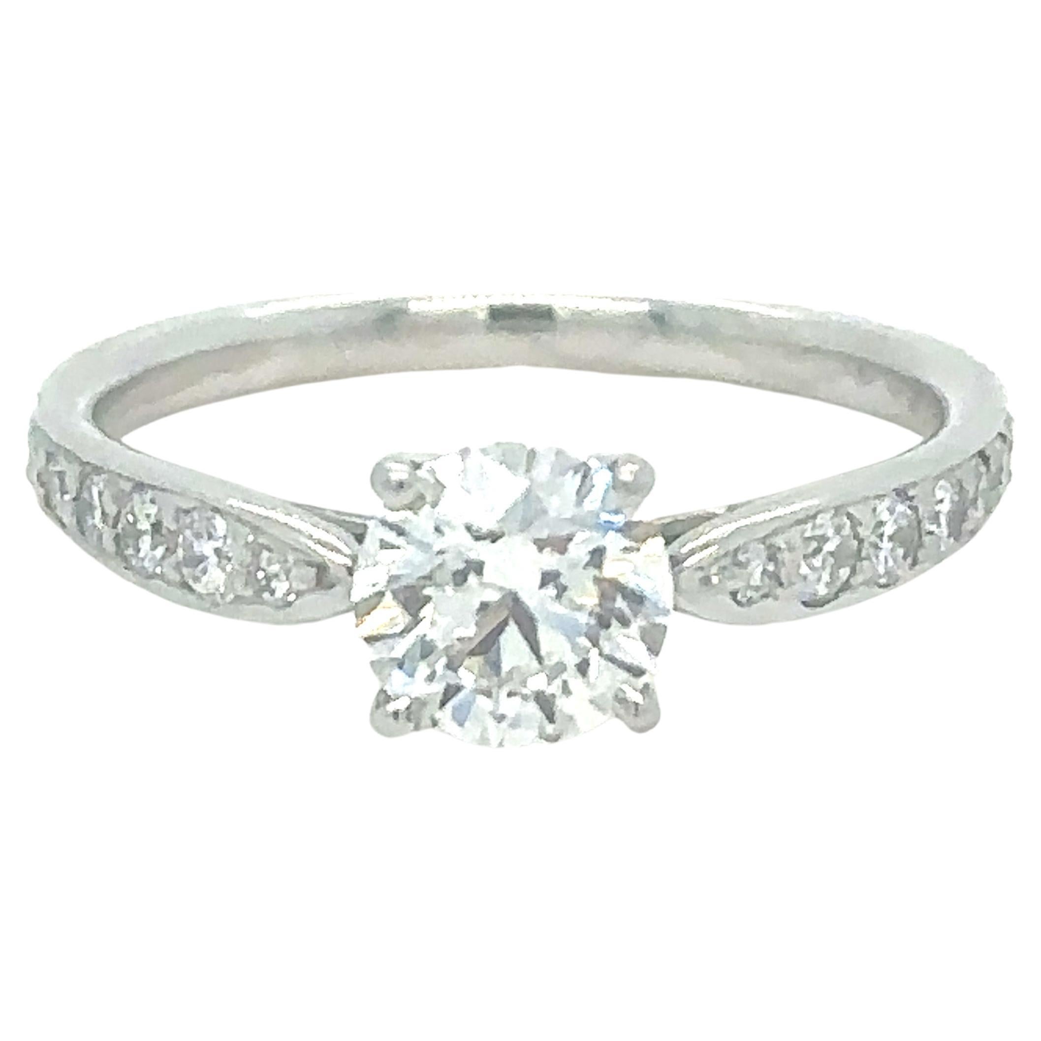 Tiffany & Co, bague Harmony en platine 0,62 carat