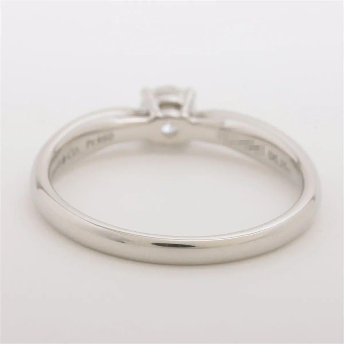 Taglio rotondo Tiffany & Co. Anello di fidanzamento Harmony a Brilliante Rotondo in Platino in vendita
