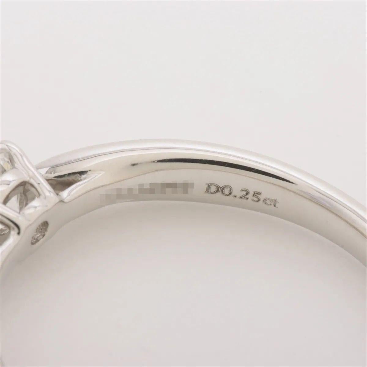 Tiffany & Co. Anello di fidanzamento Harmony a Brilliante Rotondo in Platino In condizioni buone in vendita a Humacao, PR