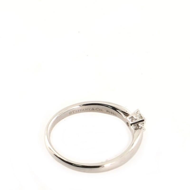 Tiffany & Co. Harmony Solitaire Ring Platinum with RBC Diamond 0.22CT 1