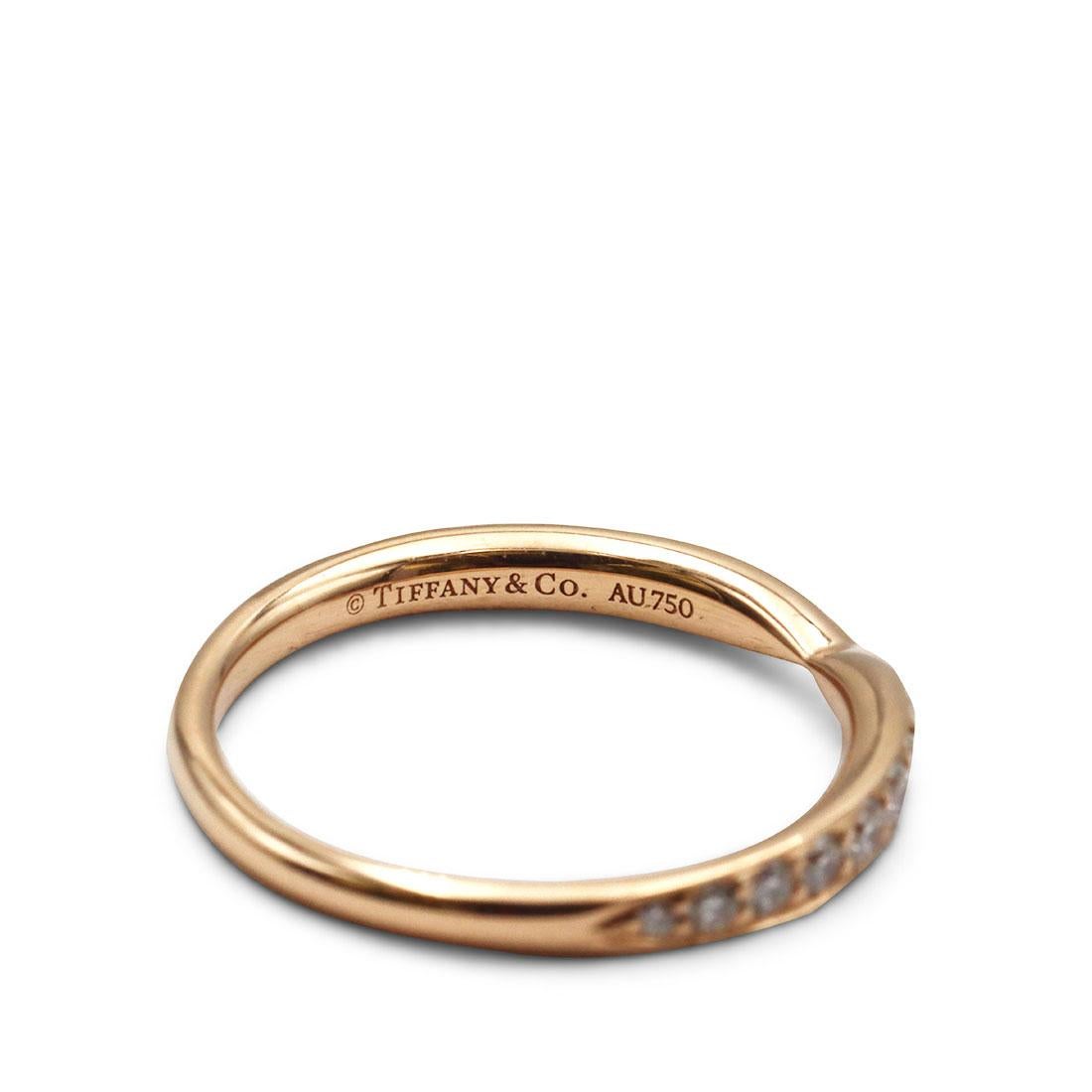 Tiffany & Co. 'Harmony' Yellow Gold Diamond Ring In Excellent Condition In New York, NY