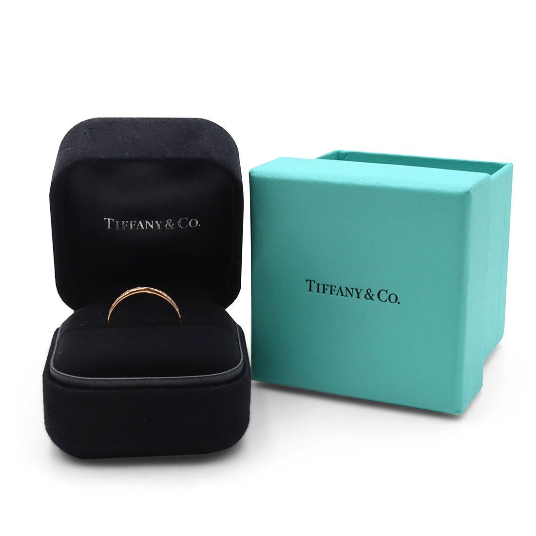 Women's or Men's Tiffany & Co. 'Harmony' Yellow Gold Diamond Ring