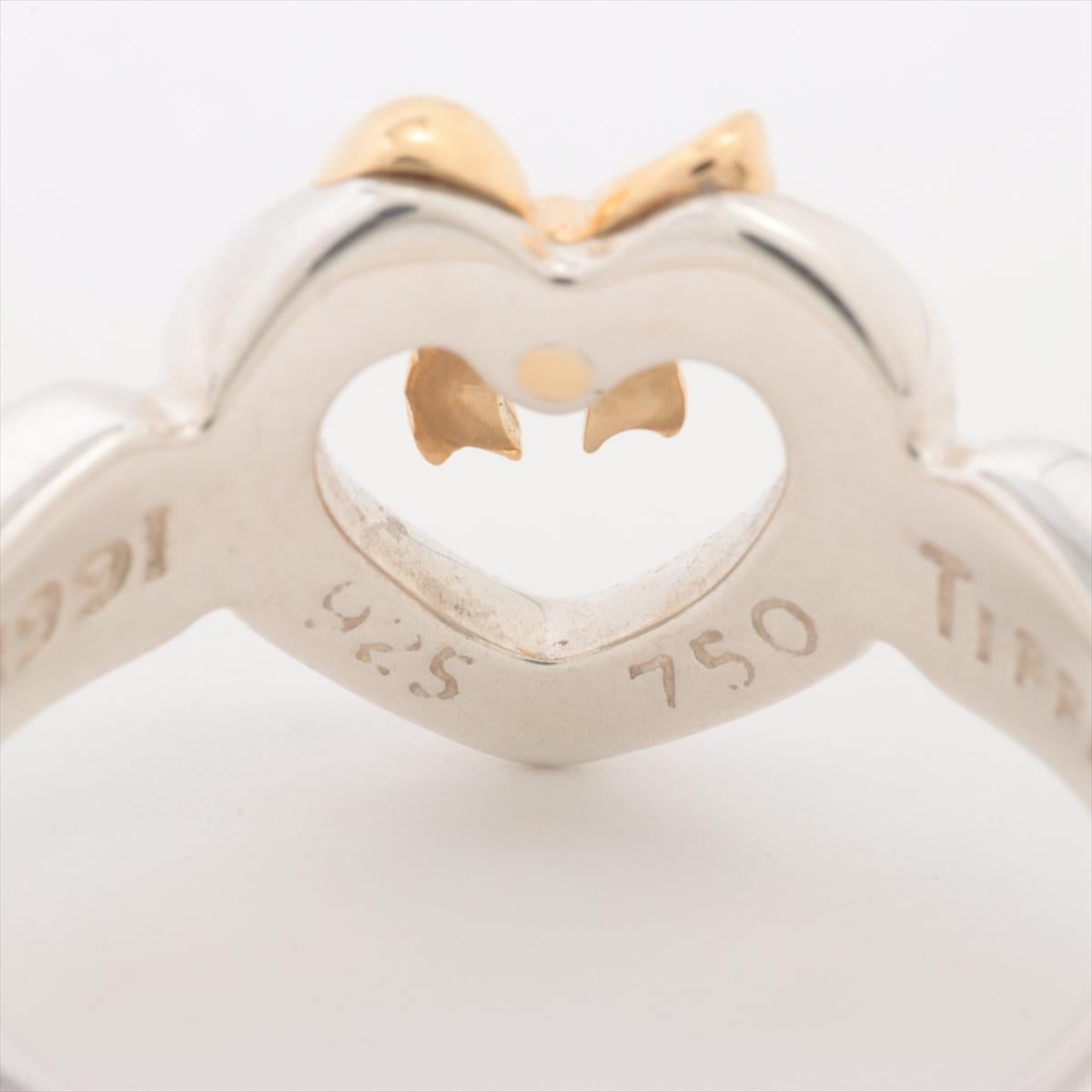 Tiffany & Co. Heart Bow Two-tone Ring For Sale 2