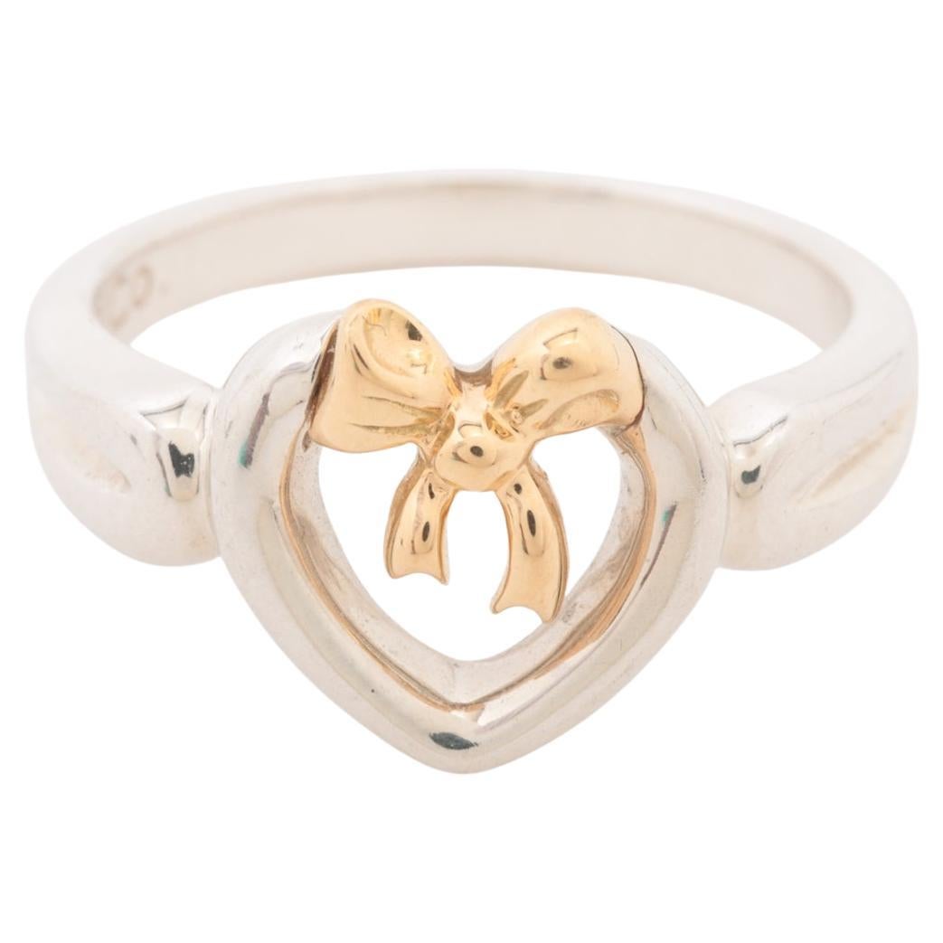 Tiffany & Co. Heart Bow Two-tone Ring For Sale