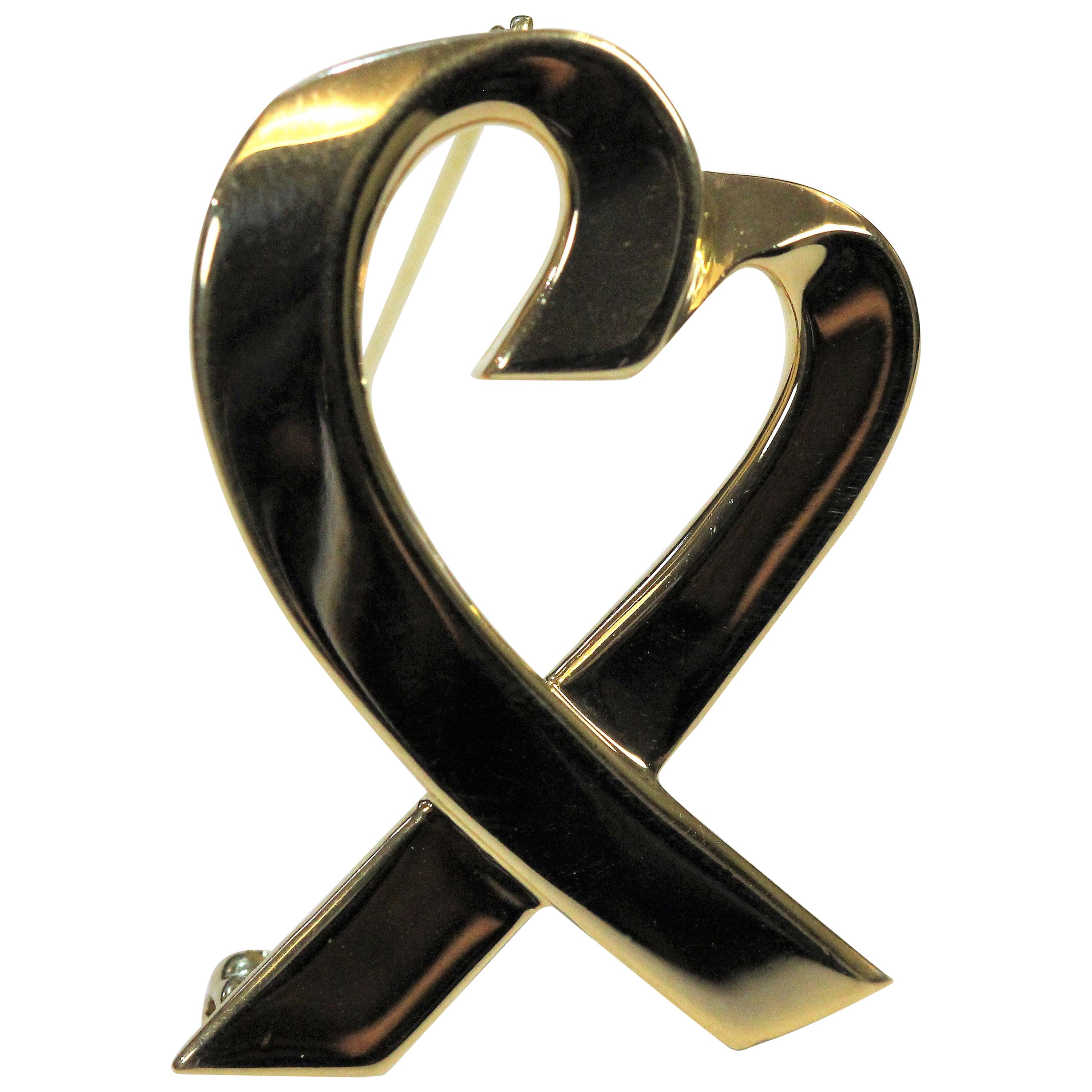 Tiffany & Co. Heart Brooch by Paloma Picasso, circa 1980s im Angebot