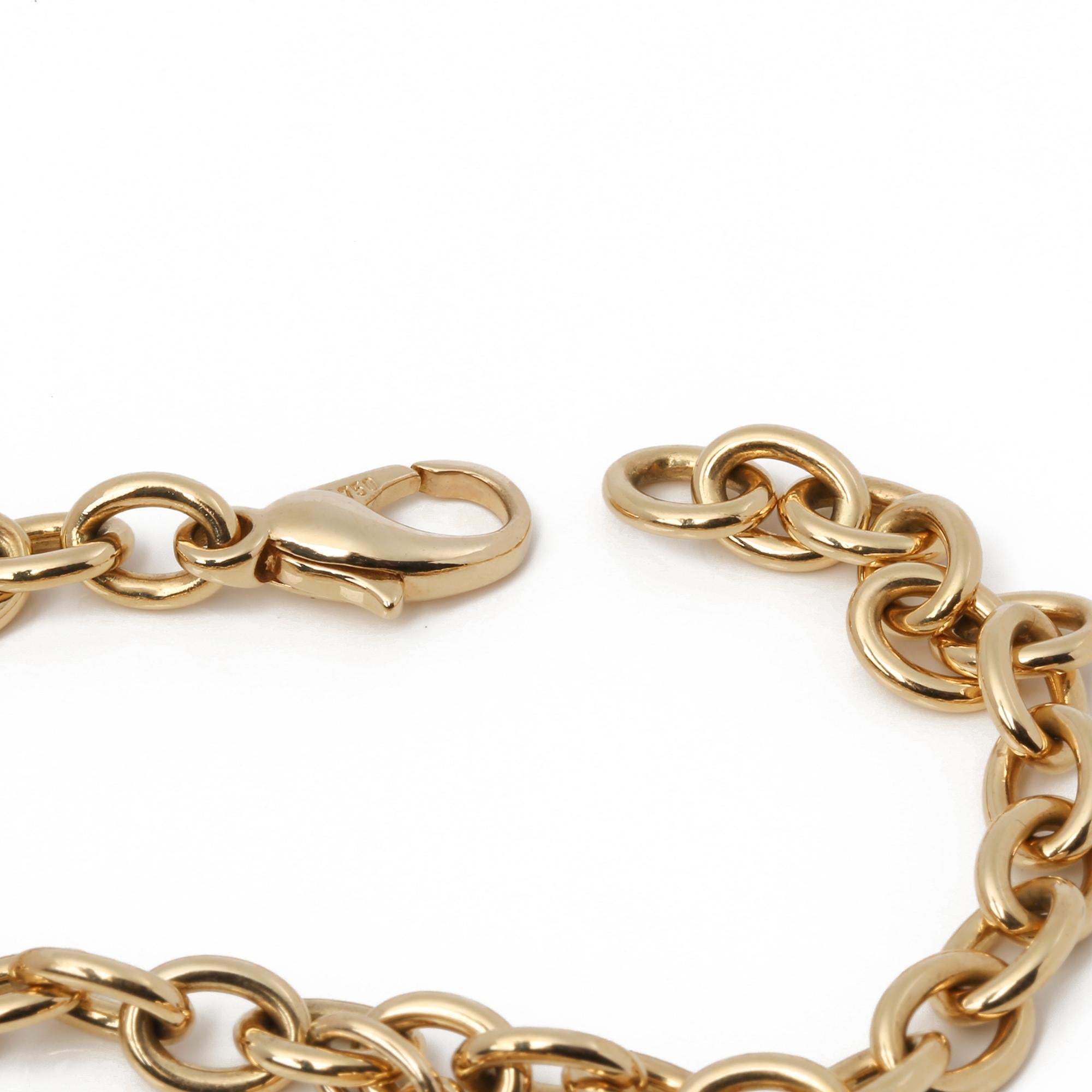 tiffany gold charm bracelet