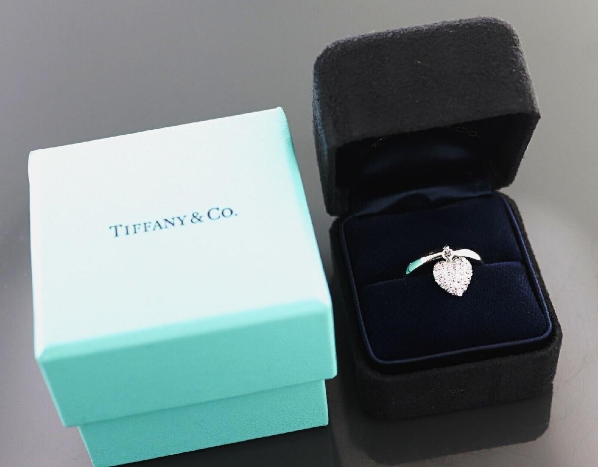 tiffany dangle heart ring