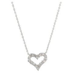 Tiffany & Co. Heart Diamond Pendant in 950 Platinum 0.54 CTW