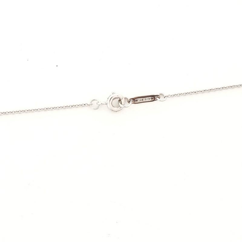 Women's or Men's Tiffany & Co. Heart Dot Pendant Necklace Platinum with Diamonds