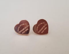Tiffany & Co. Heart Earrings, Rubelo Metal, Please Return to Tiffany & Co.