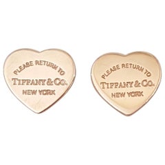 Tiffany & Co. Herz-Ohrringe:: Rubelo Metall:: Bitte zurück zu Tiffany & Co.