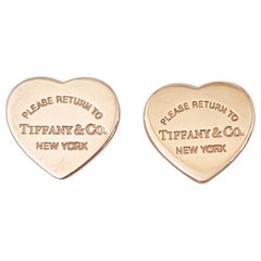 Tiffany & Co. Heart Earrings, Rubedo Metal, Please Return to Tiffany & Co.