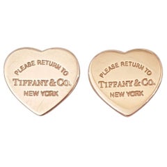 Tiffany & Co. Heart Earrings, Rubelo Metal, Please Return to Tiffany & Co.