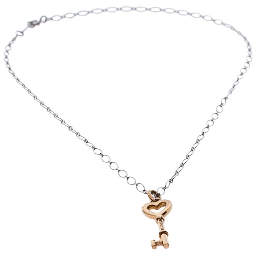 18K White Gold Chain Neckla 