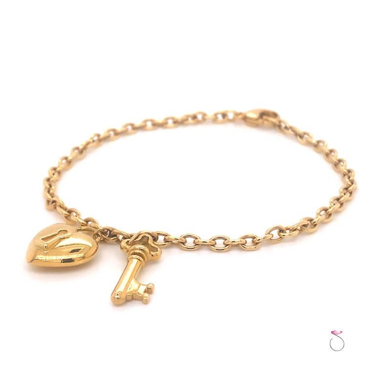 tiffany and co heart and key bracelet