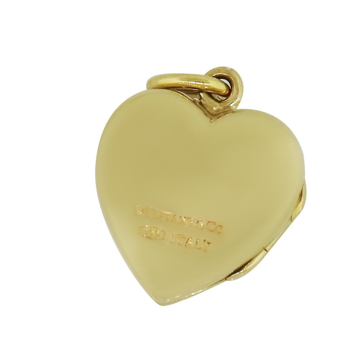 Tiffany & Co. Heart Locket Pendant In Excellent Condition In Boca Raton, FL