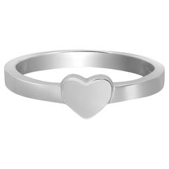 Tiffany & Co. Heart Paloma Picasso Ladies Ring 925 Sterling Silver Size 4.25