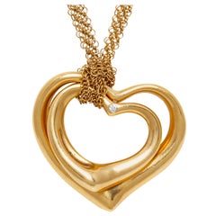 Retro Tiffany & Co. Heart Pendant Necklace