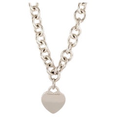 Tiffany & Co.  Herz-Anhänger-Halskette aus Sterlingsilber925