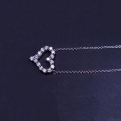 Tiffany & CO Heart Pendant with Diamonds in Platinum 950