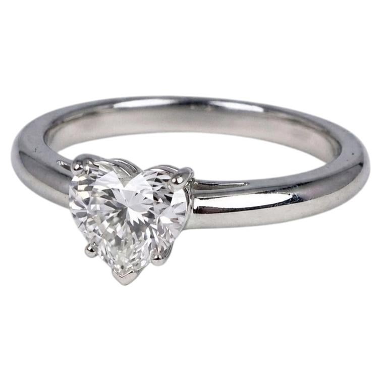 Tiffany & Co. Heart Shape Diamond Engagement Ring in Platinum