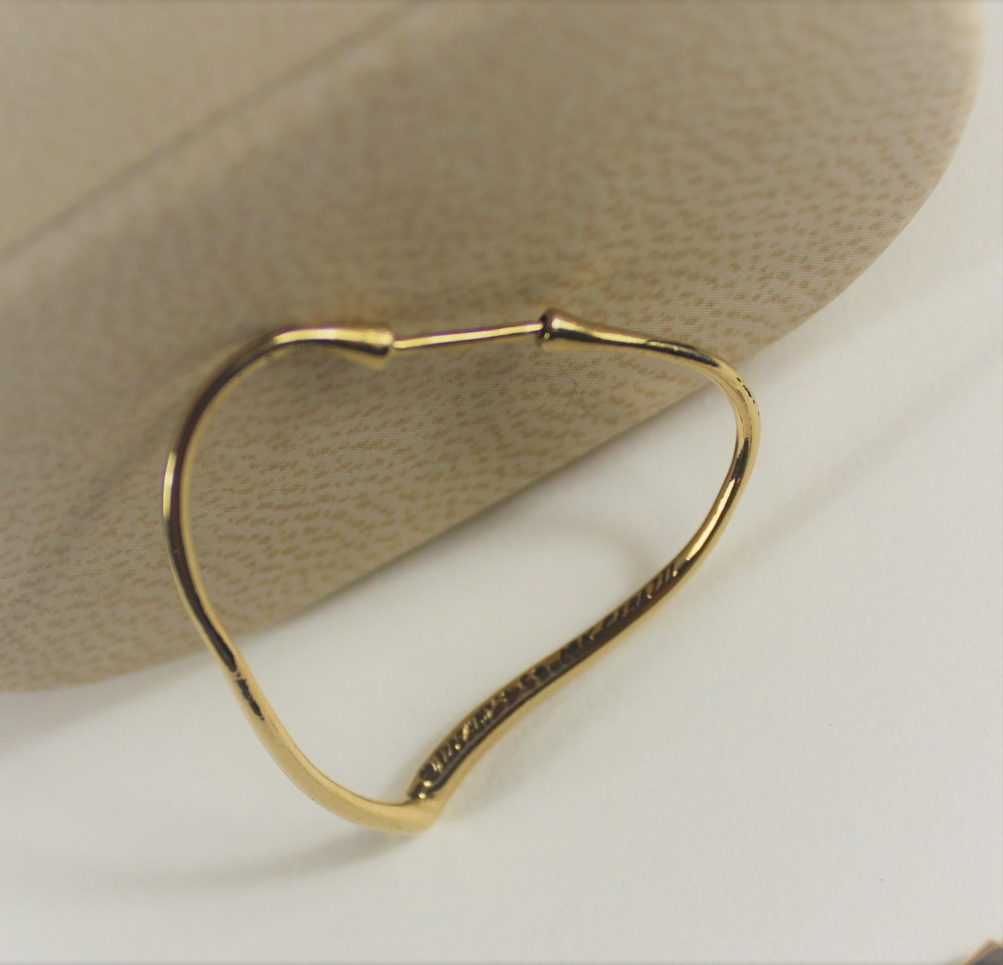 Tiffany & Co. Heart Shape Earrings by Peretti, circa 1980s (Moderne)