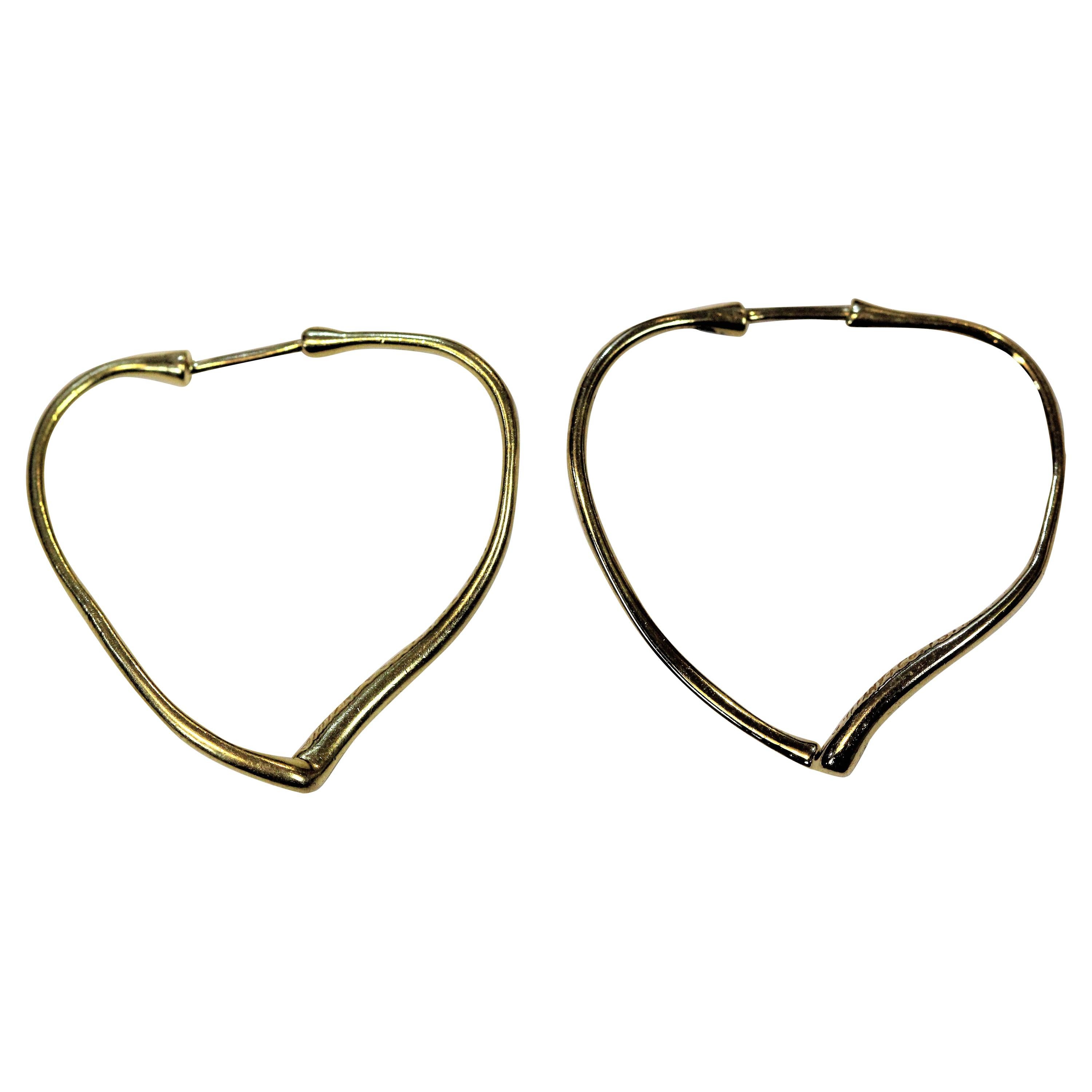 Tiffany & Co. Heart Shape Earrings by Peretti, circa 1980s