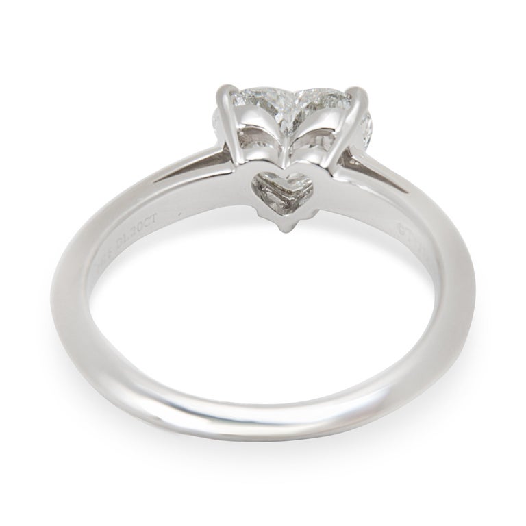 Tiffany and Co. Heart Shaped Diamond Engagement Ring in Platinum F VS1 ...