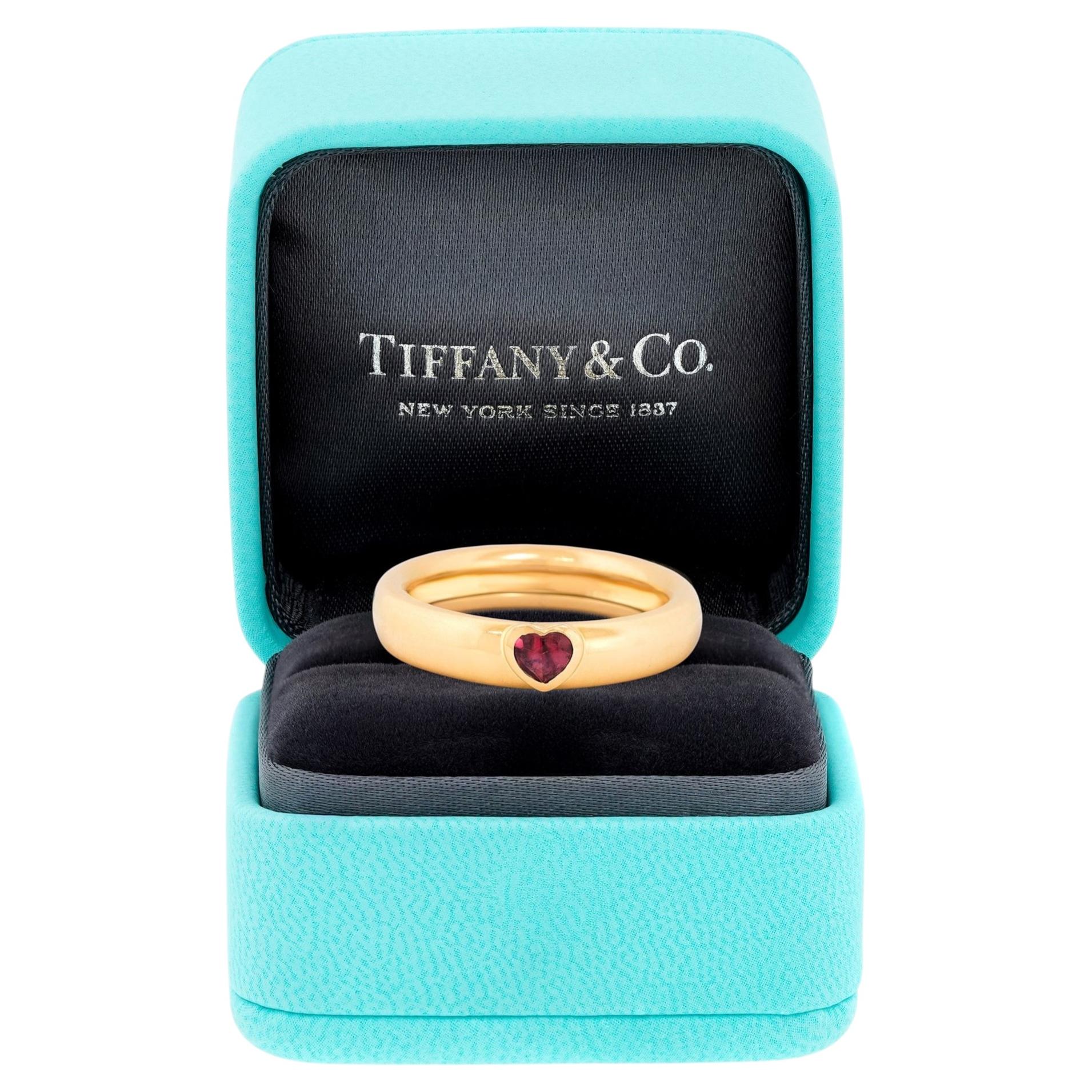 Tiffany & Co. Heart-Shaped Tourmaline Ring For Sale