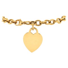Tiffany & Co. Heart Tag Bracelet 18K Yellow Gold