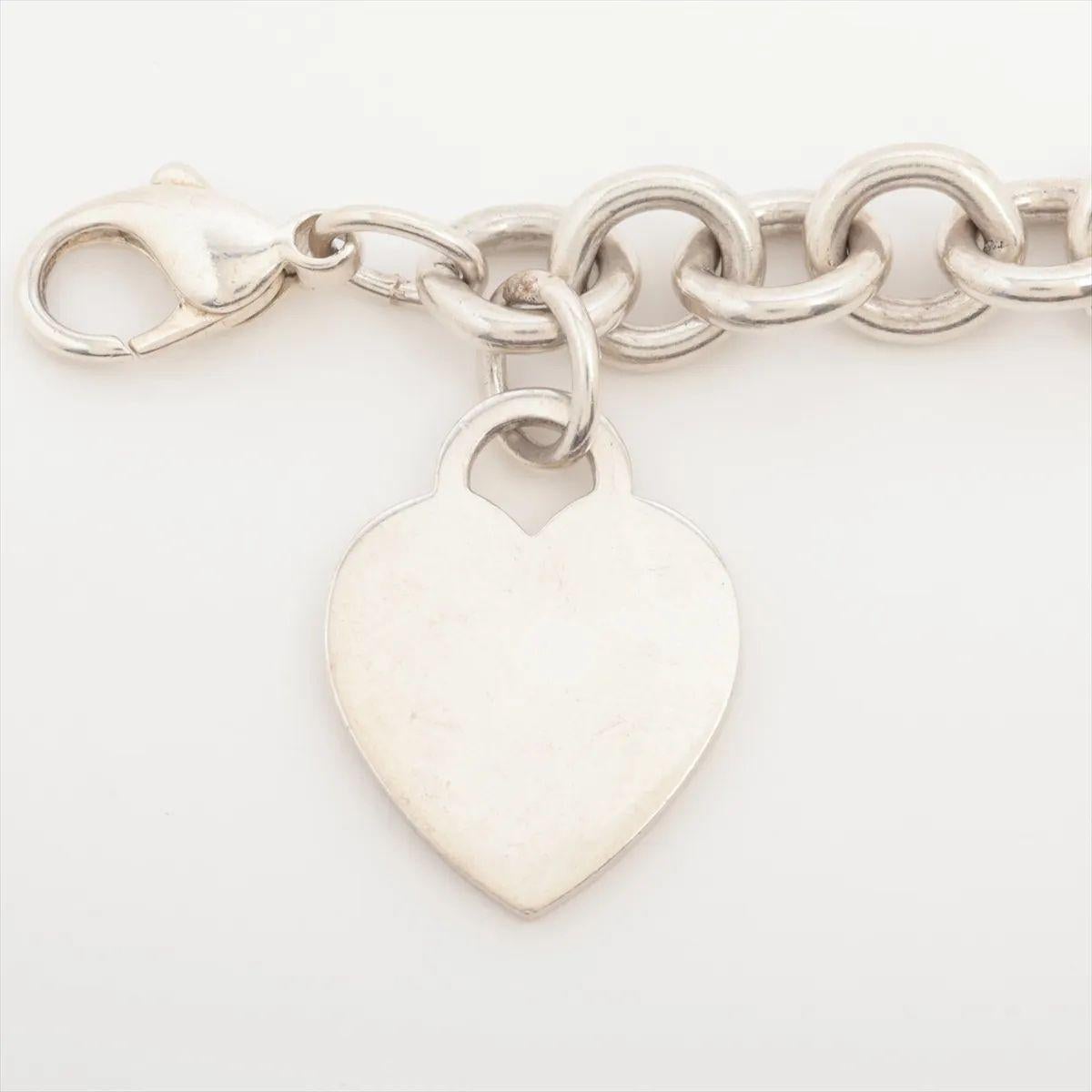 Tiffany & Co. Herz-Tag-Charm-Armband im Zustand „Gut“ im Angebot in Humacao, PR