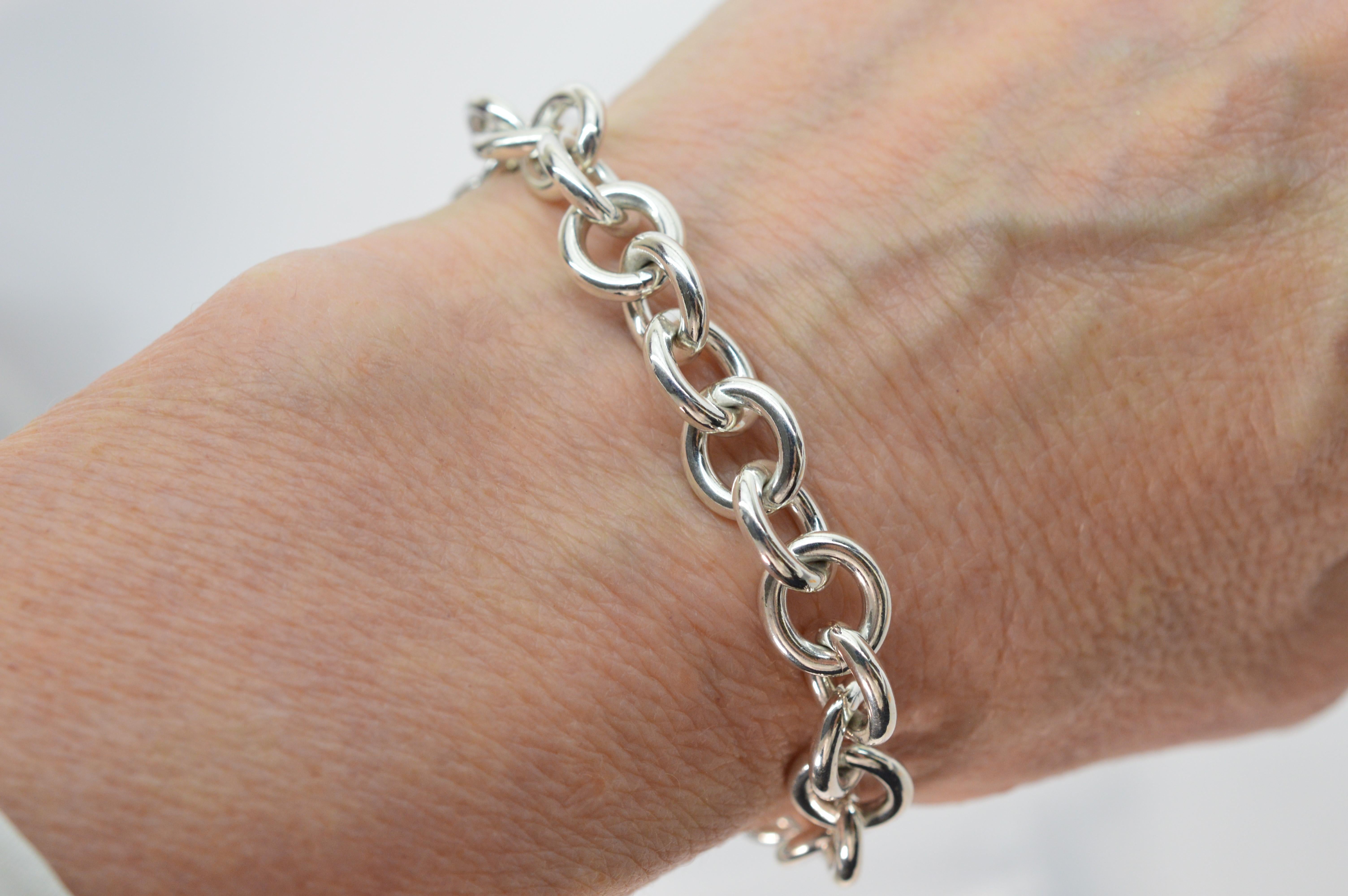 Women's Tiffany & Co. Heart Tag Charm Chain Bracelet