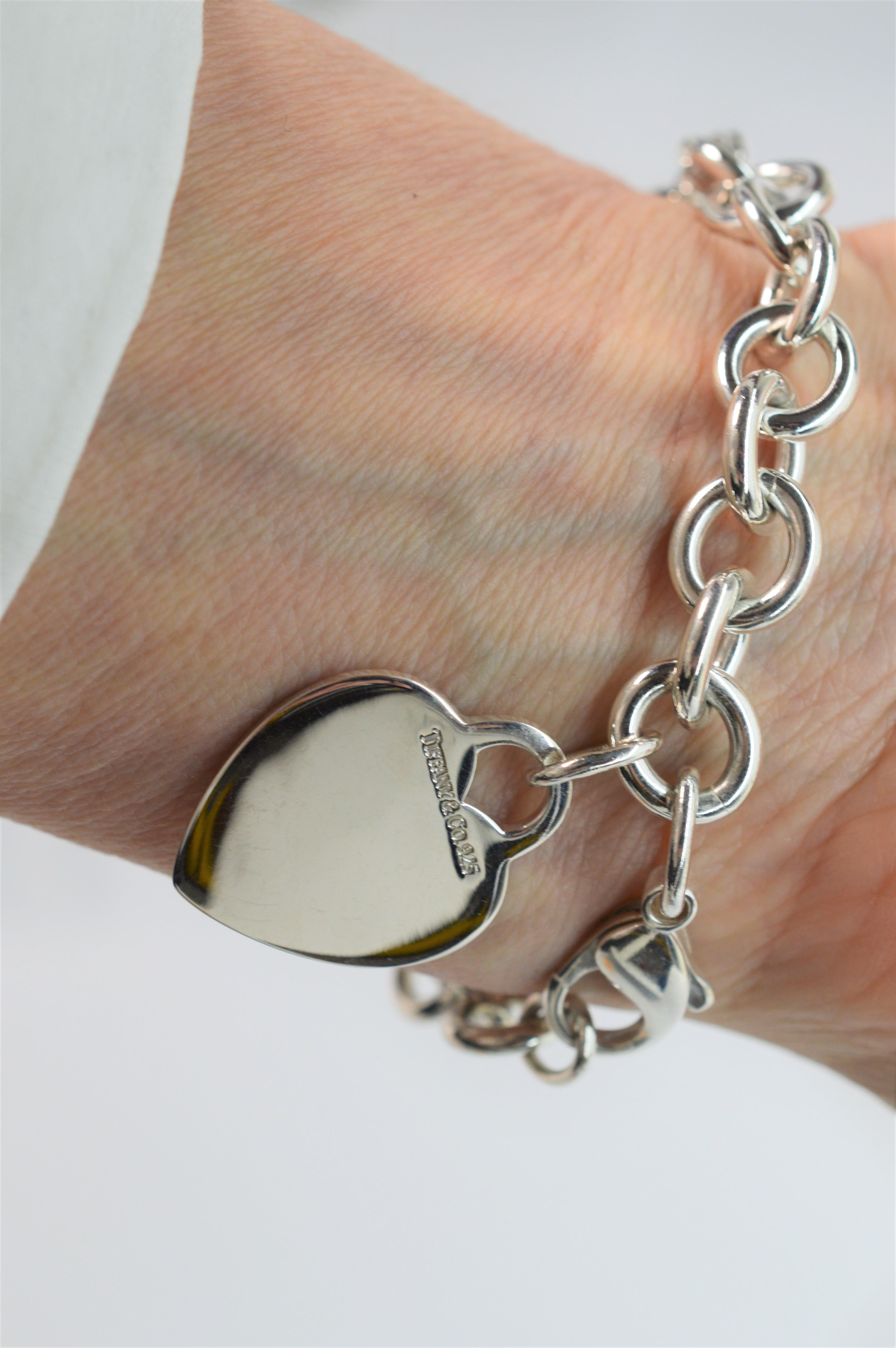 Tiffany & Co. Heart Tag Charm Chain Bracelet 1