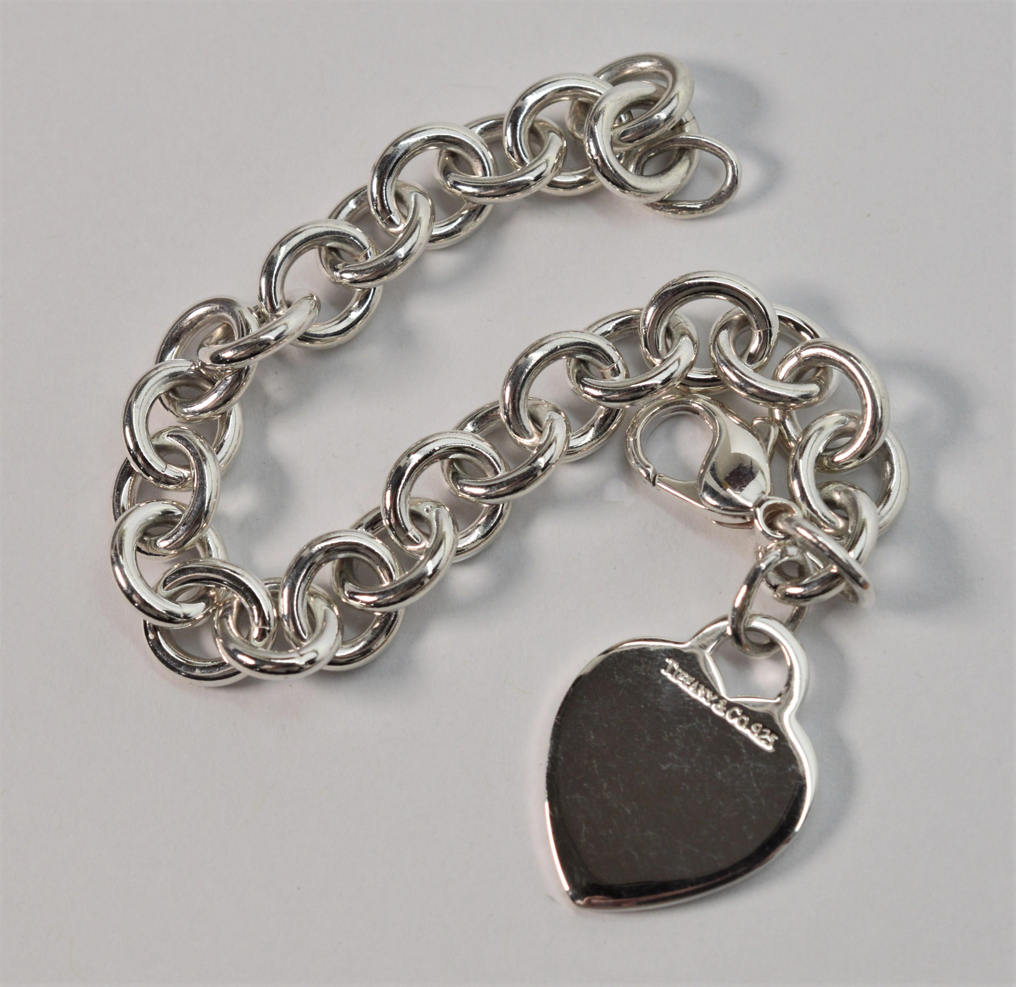 Tiffany & Co. Heart Tag Charm Chain Bracelet 2
