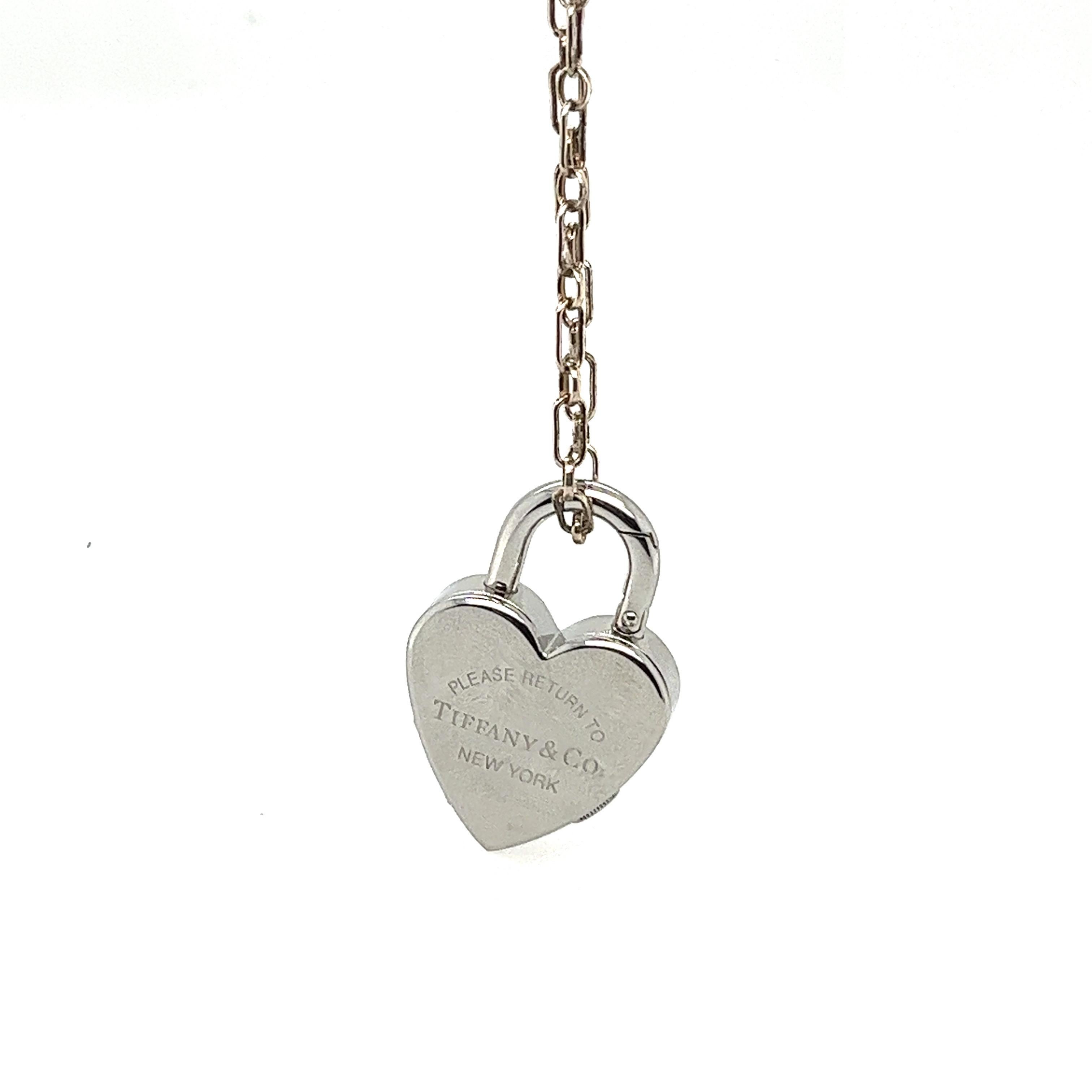 tiffany heart charm necklace