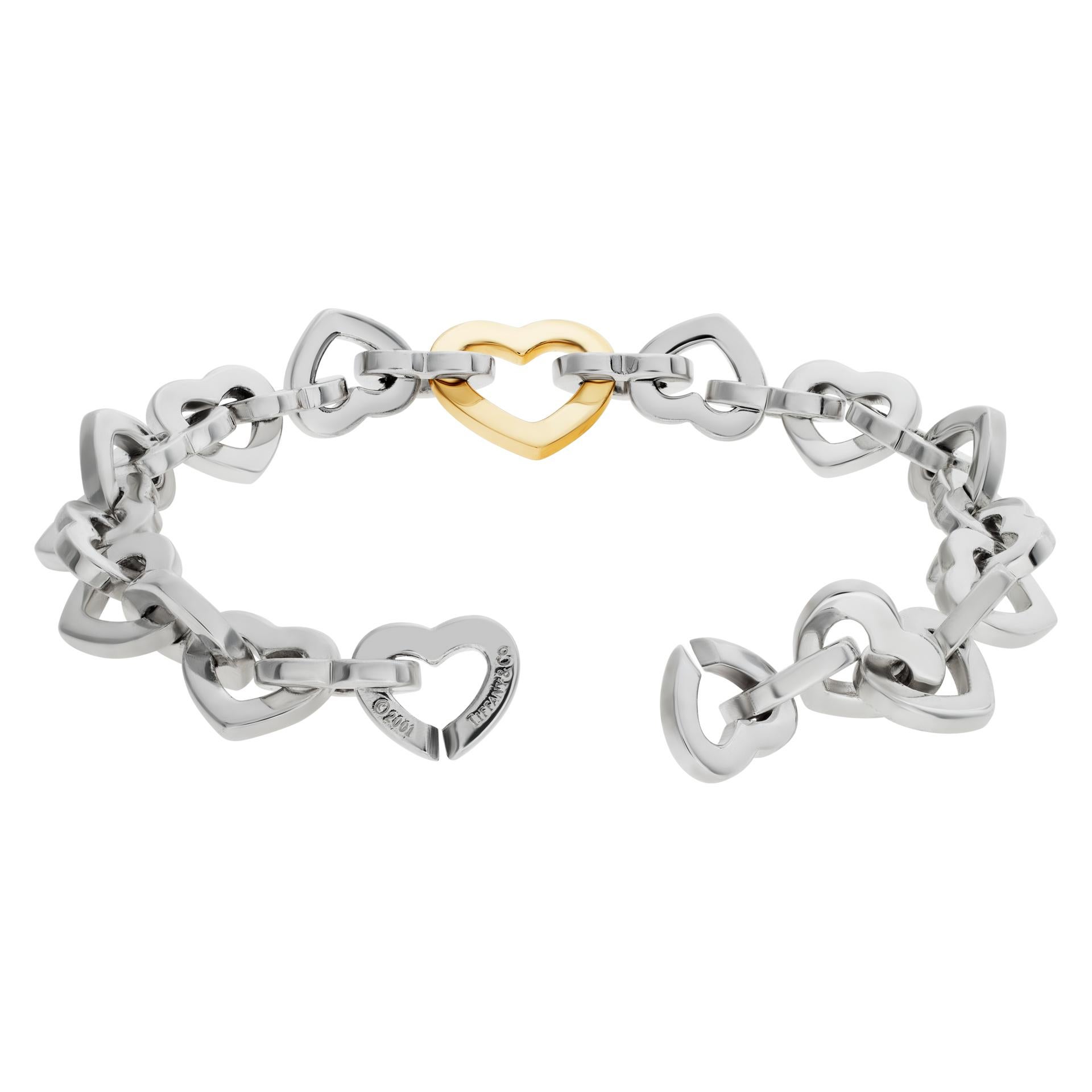 tiffany and co heart link bracelet