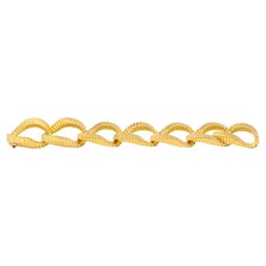 Tiffany & Co. Heavy Link Bracelet in 18 Karat Gold, circa 1998