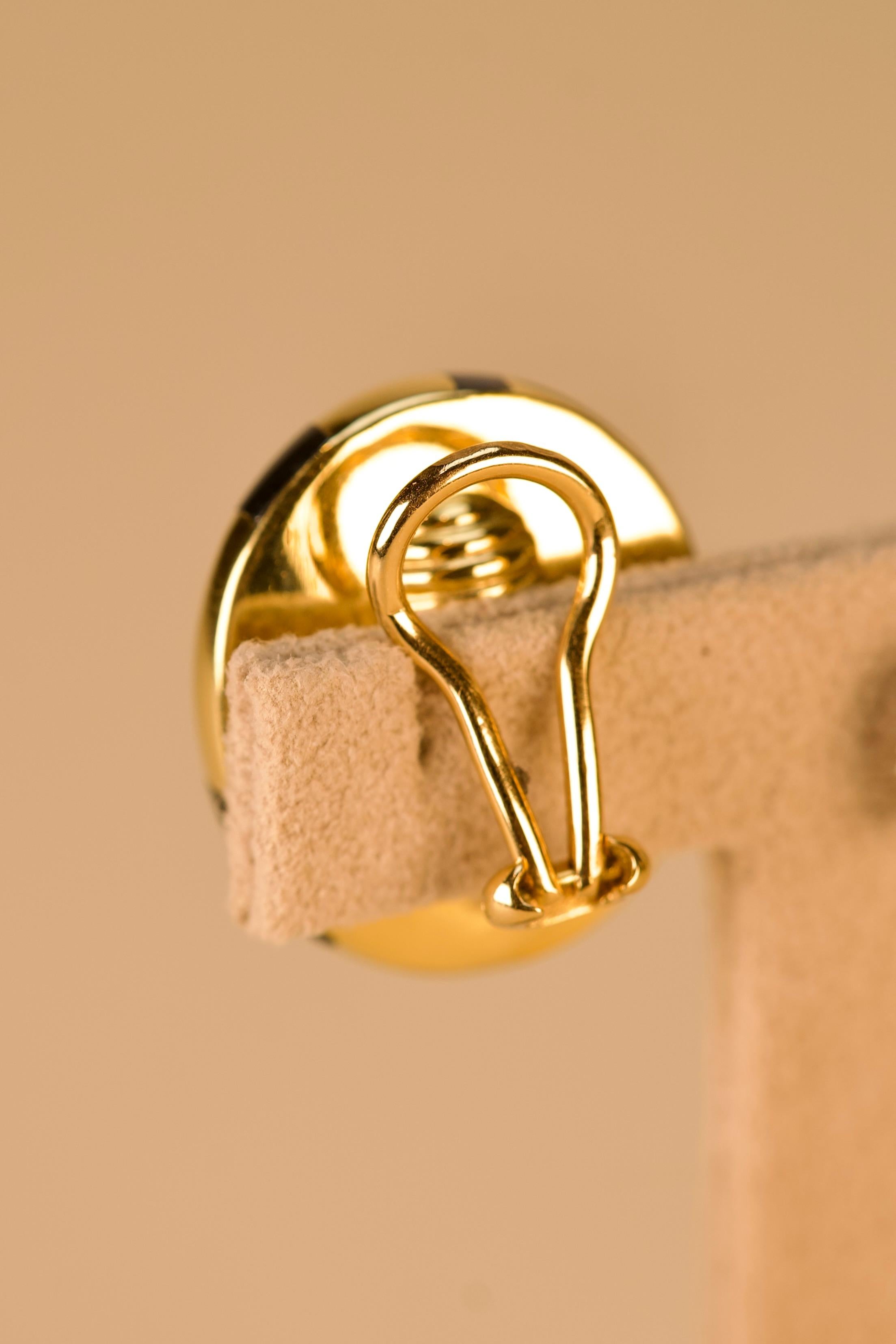 Tiffany & Co. Boucles d'oreilles hématite, jade, nacre et or Bon état - En vente à Lisboa, PT