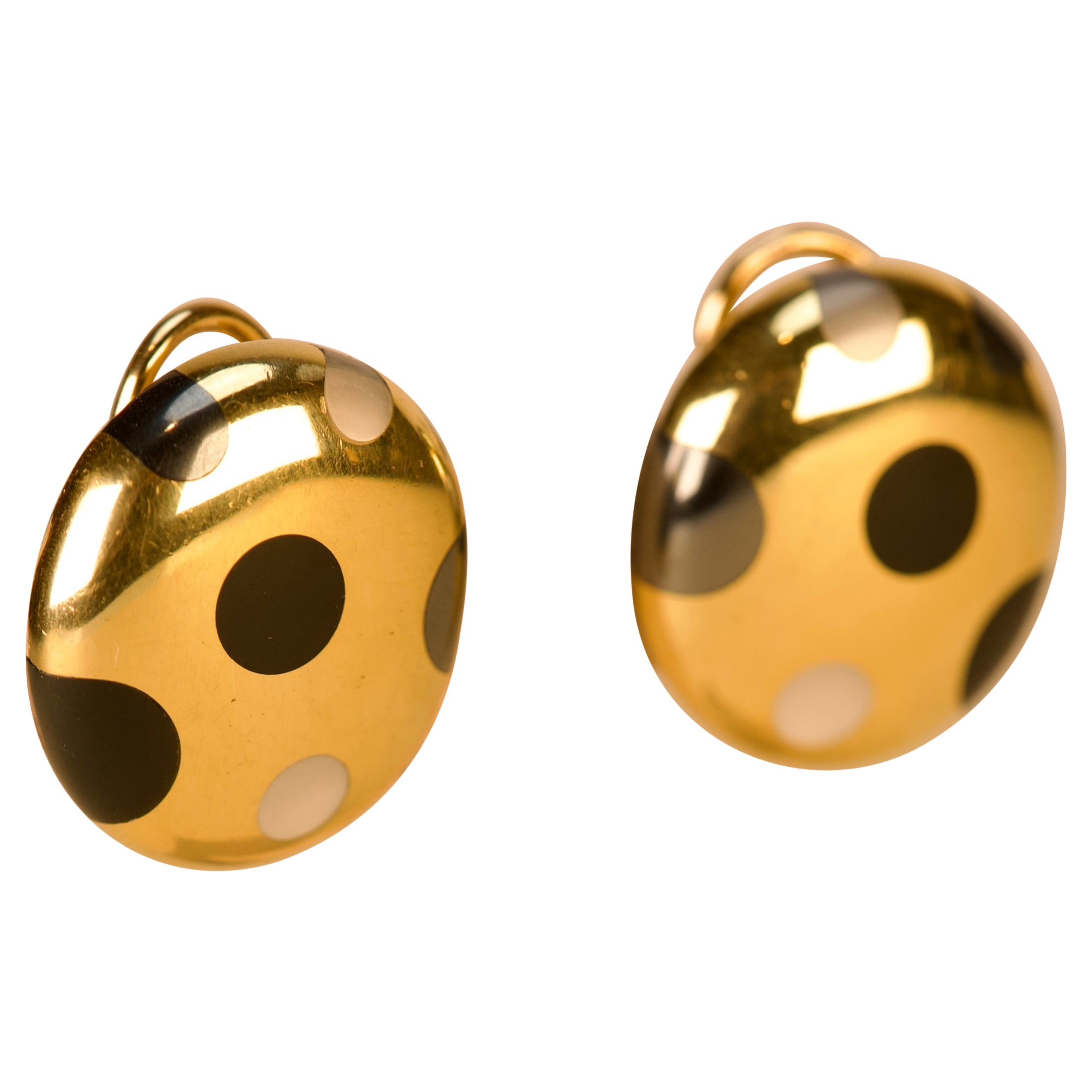 Tiffany
Co. Orecchini di ematite, giada e madreperla in oro