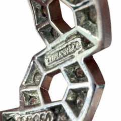 Tiffany & Co Anillo de eternidad de platino con diamante hexagonal de 1,2 quilates