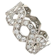 Retro Tiffany & Co. Hexagon 2.70ctw  Diamond Ring Platinum