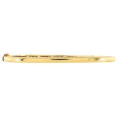 Tiffany & Co. Hinged Bangle Bracelet 18k Yellow Gold with Rubies and Diamond