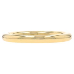 Tiffany & Co. Hinged Bangle Bracelet 6 3/4" - Yellow Gold 18k Rounded Oval Italy