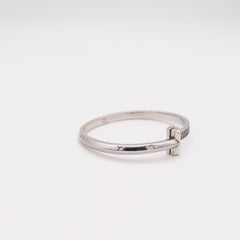 TIFFANY & CO. Hinged T-Bracelet In 18Kt White Gold With 2.18 Cts Of VVS Diamonds